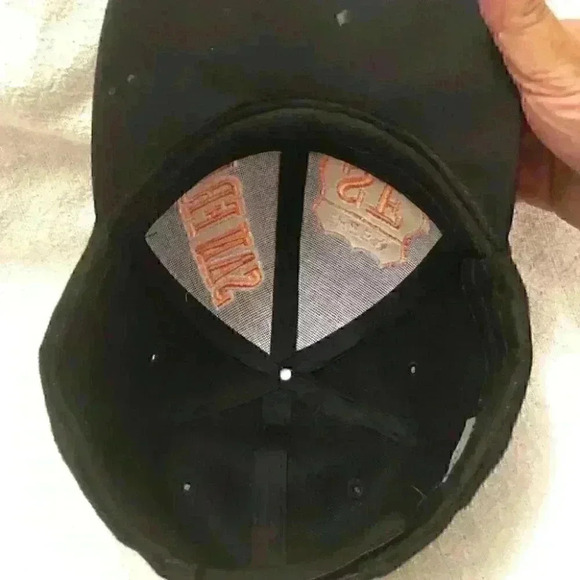 San Francisco baseball Cap Orange and Black Embroidered Adjustable - Picture 5 of 7